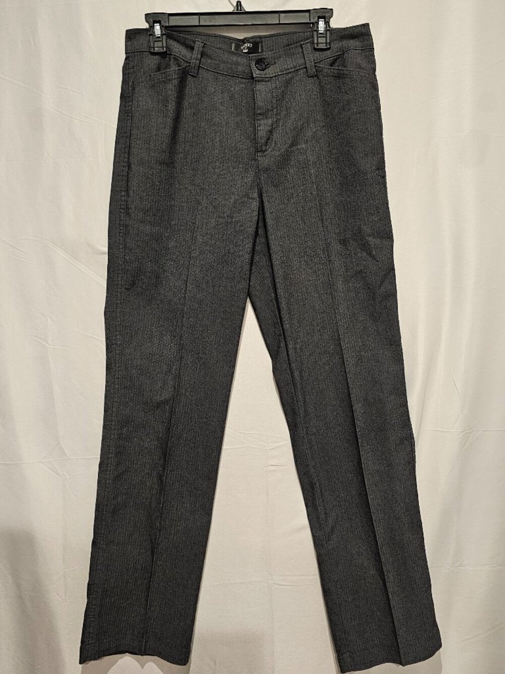Riders by Lee Women's 10 Gray Herringbone Dress Pants for Comfort & Style